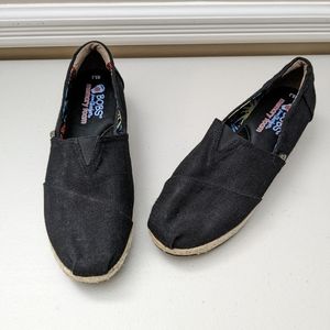 Bob's from SKECHERS memory foam espadrilles. Canvas upper. Women's size 8.5